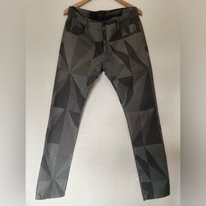 Rick Owens drkshdw Geometric Camo Detroit Jean
